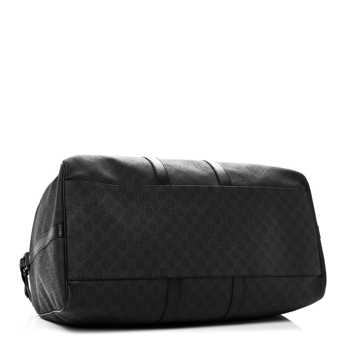 GG Supreme Monogram Medium Carry-On Duffle Bag Black Grey