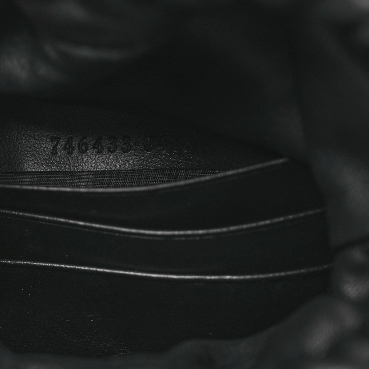 Calfskin Matelasse Front Pocket Mini GG Marmont Bucket Bag Black