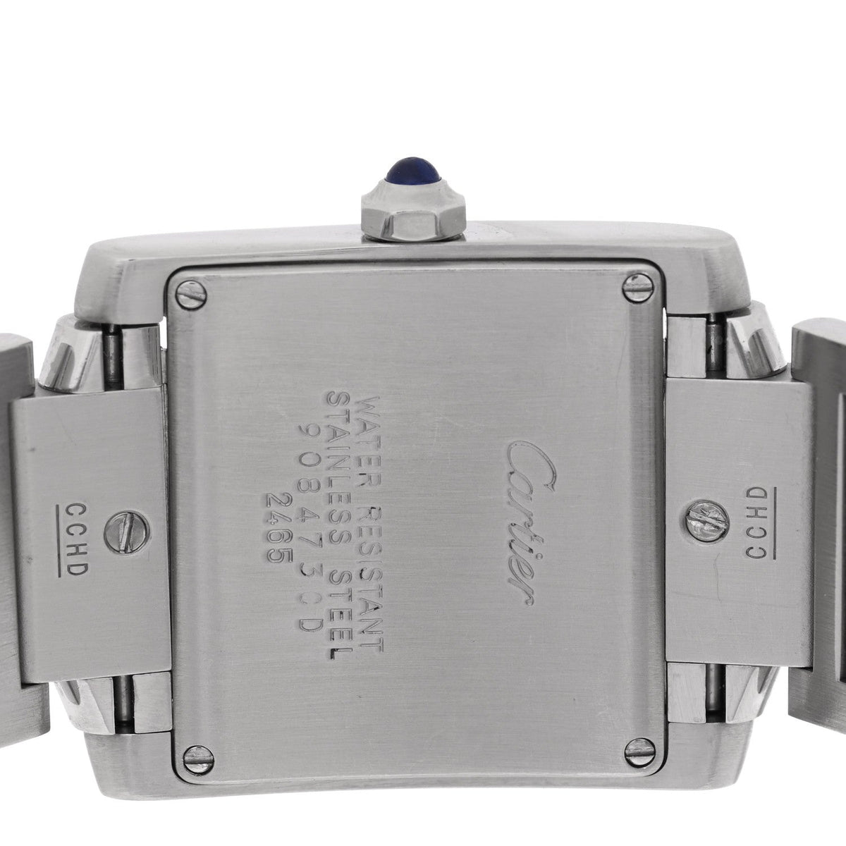 Stainless Steel 25mm Tank Francaise Quartz Watch