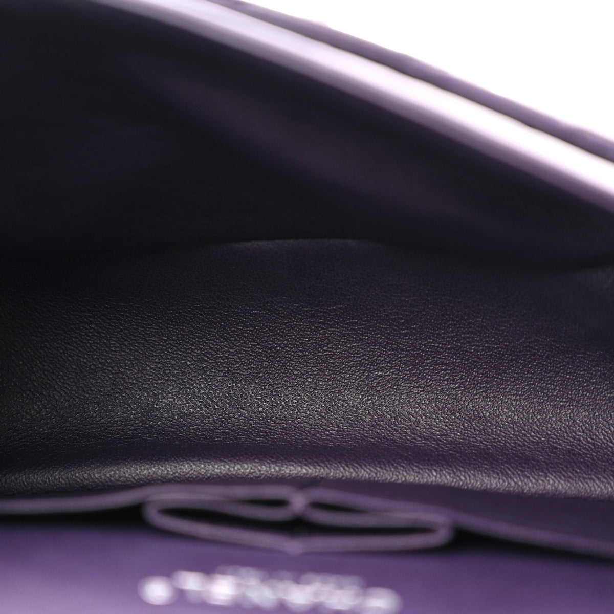 Aged Calfskin Quilted 2.55 Reissue Mini Flap Dark Purple