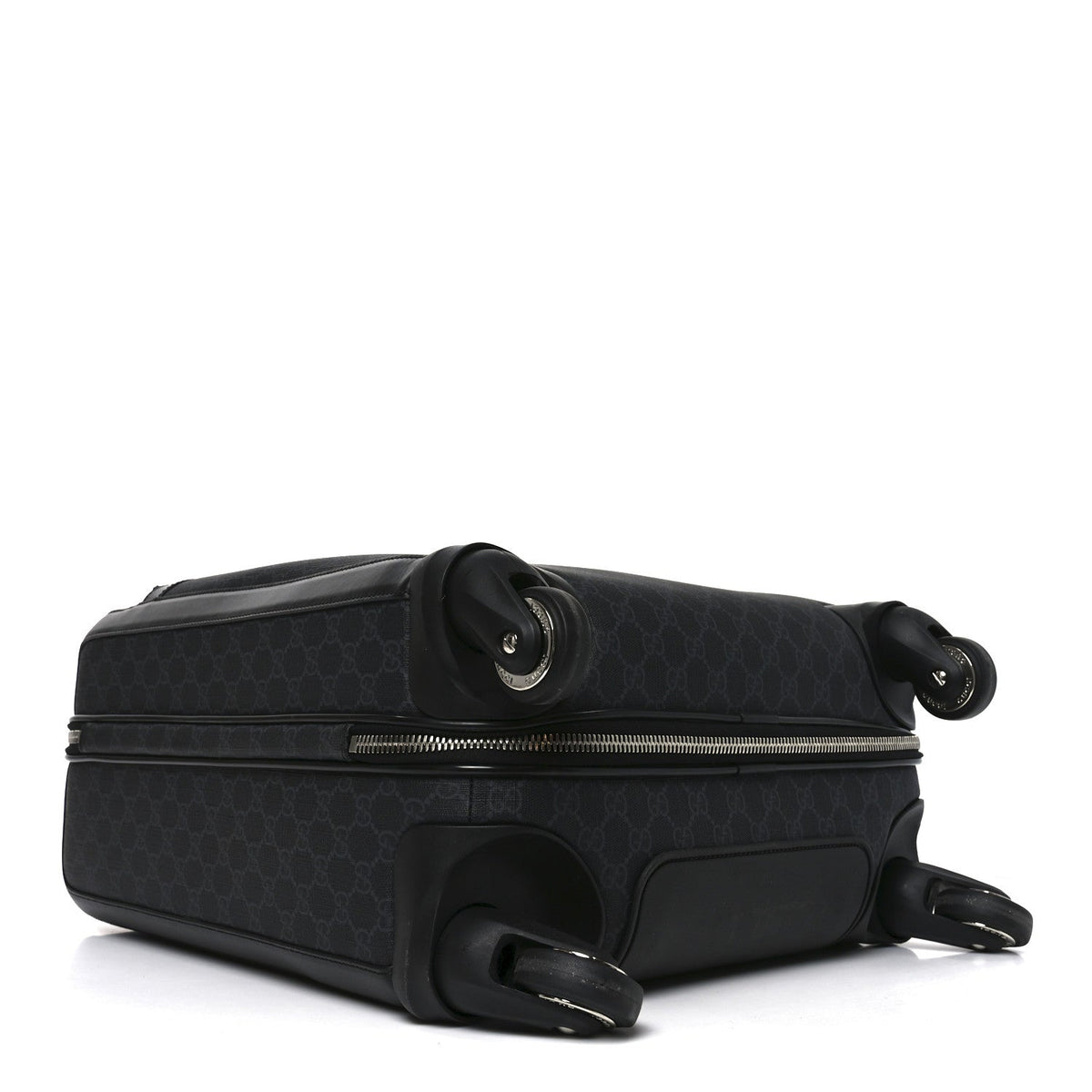 GG Supreme Monogram Calfskin Cabin Trolley Black