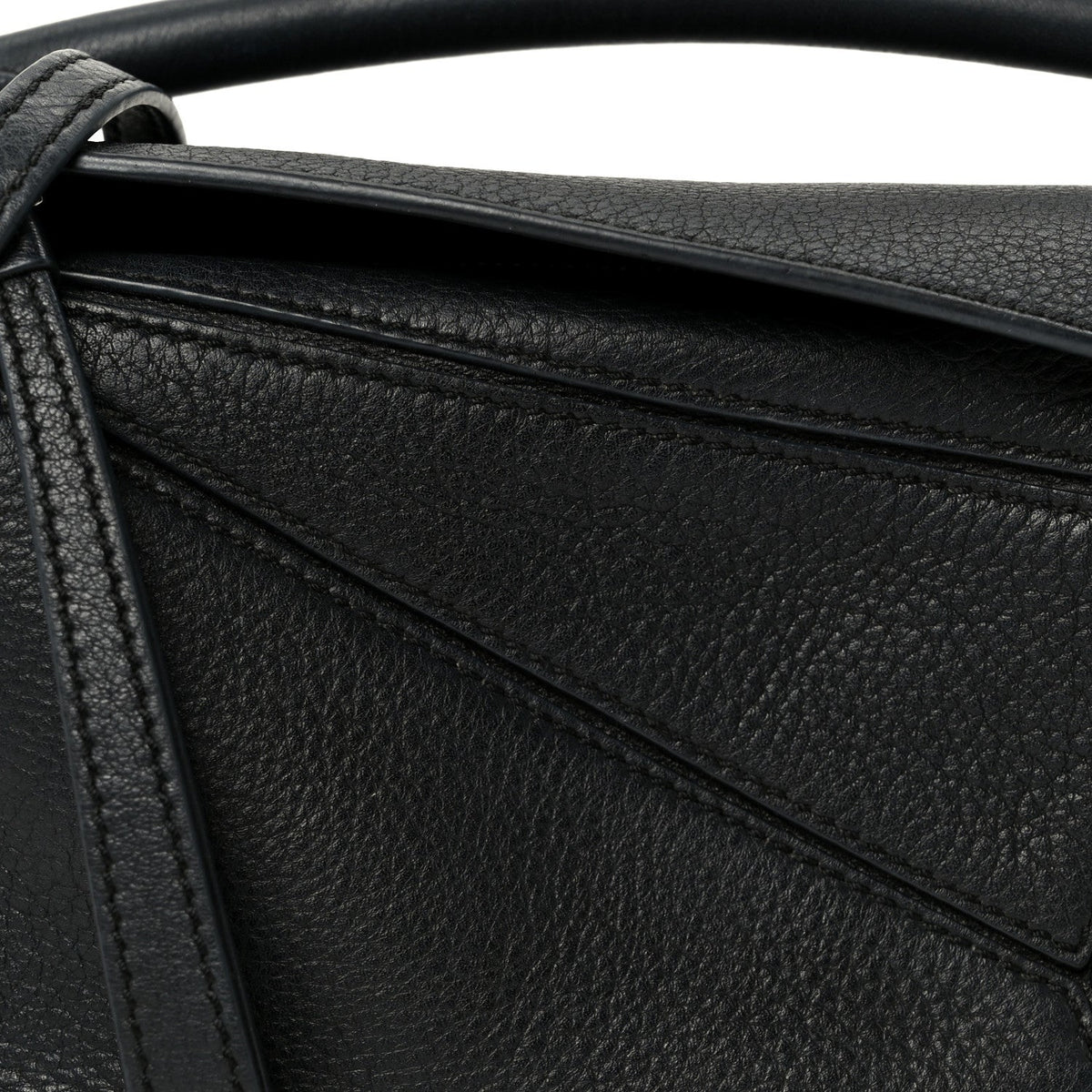 Calfskin Mini Puzzle Bag Black