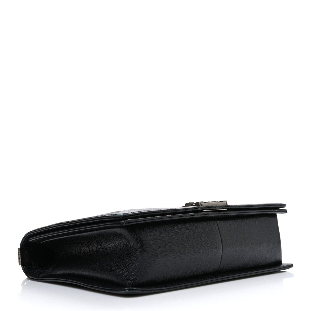 Caviar Quilted Large Boy Flap Black