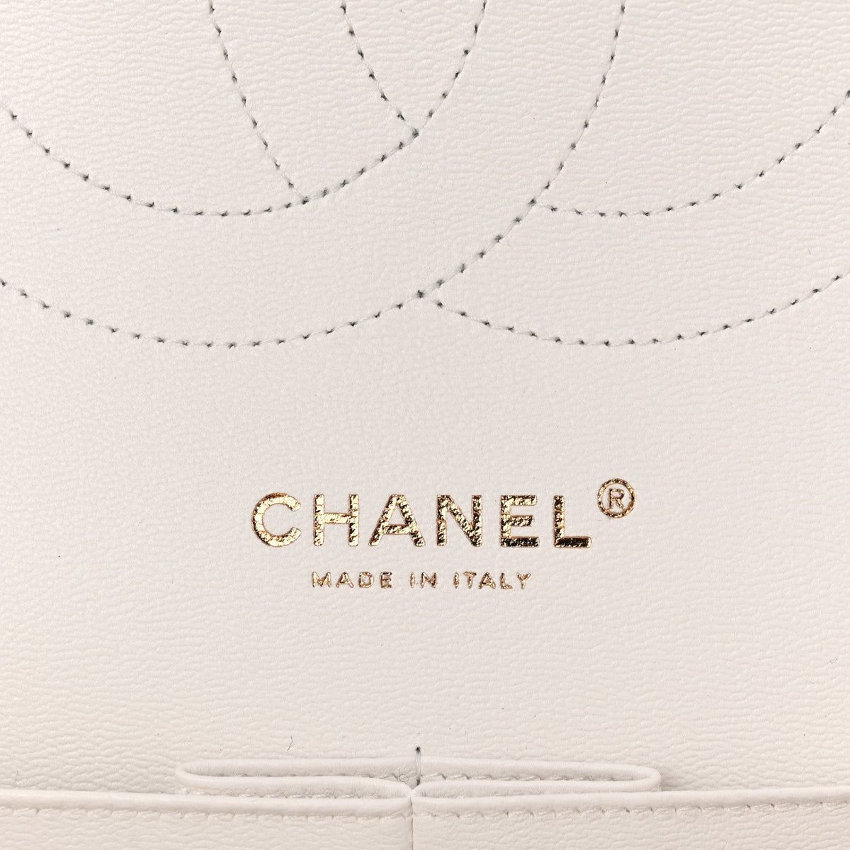 Caviar Quilted Jumbo Double Flap White