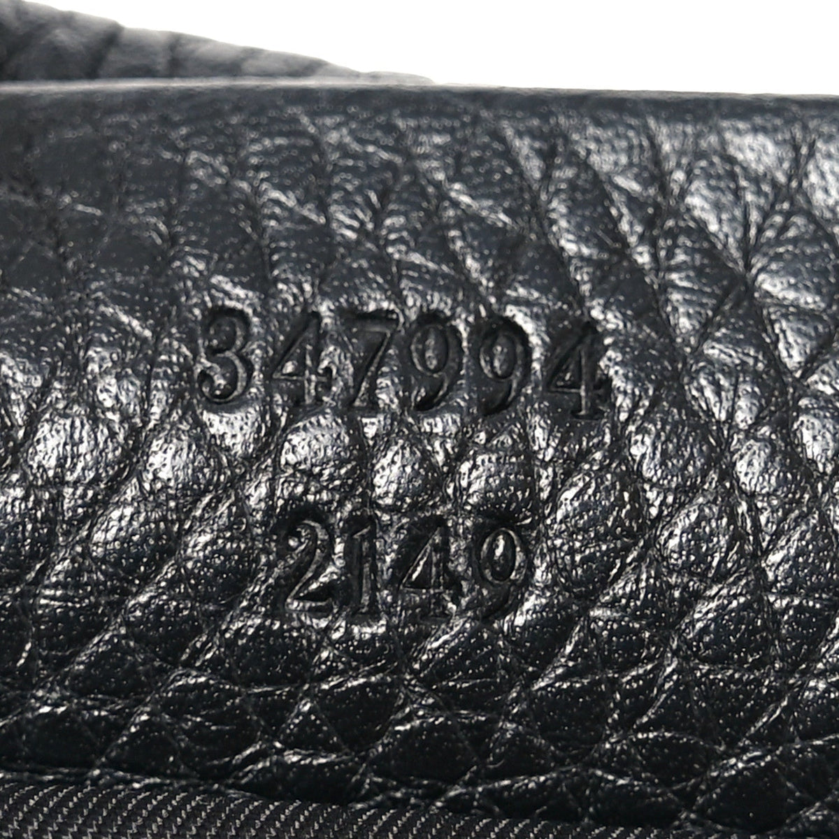 Pebbled Calfskin Small Soho Disco Bag Black