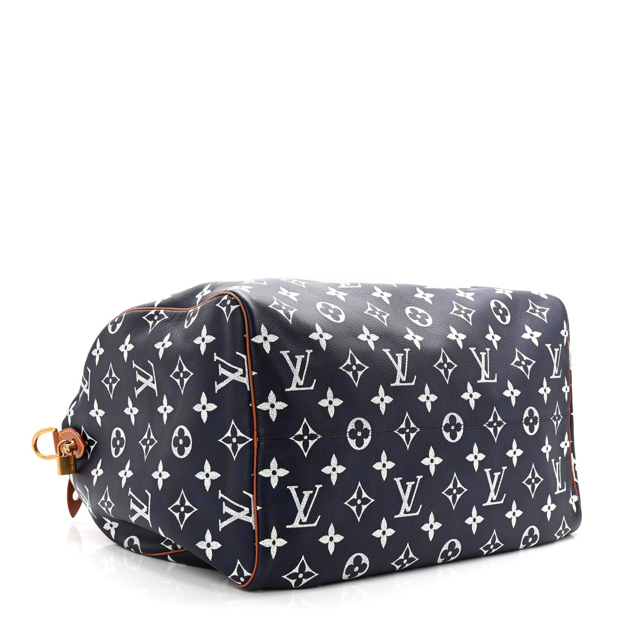 Calfskin Monogram Speedy P9 Bandouliere 50 Indigo