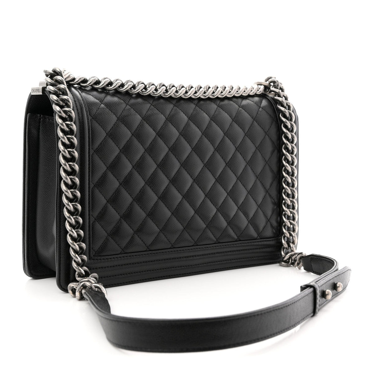 Caviar Quilted New Medium Boy Flap Black