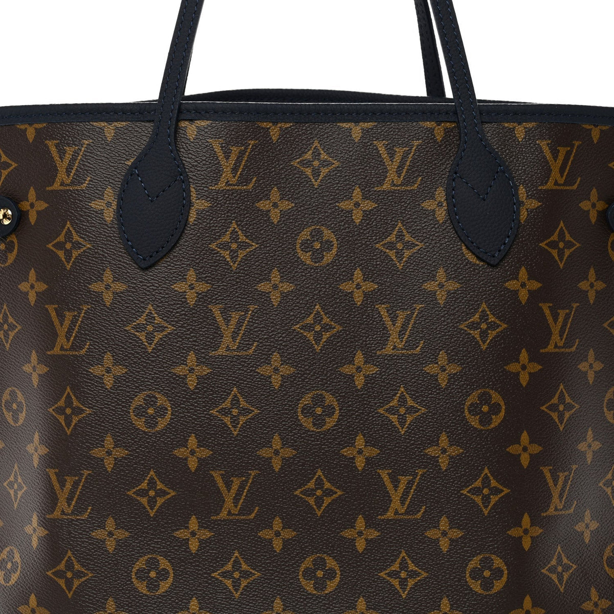 Monogram Calfskin Neo Neverfull Inside Out MM Navy
