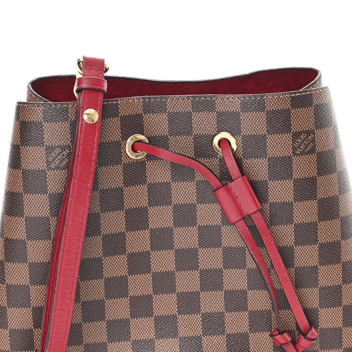 Damier Ebene Neonoe MM Cherry Berry
