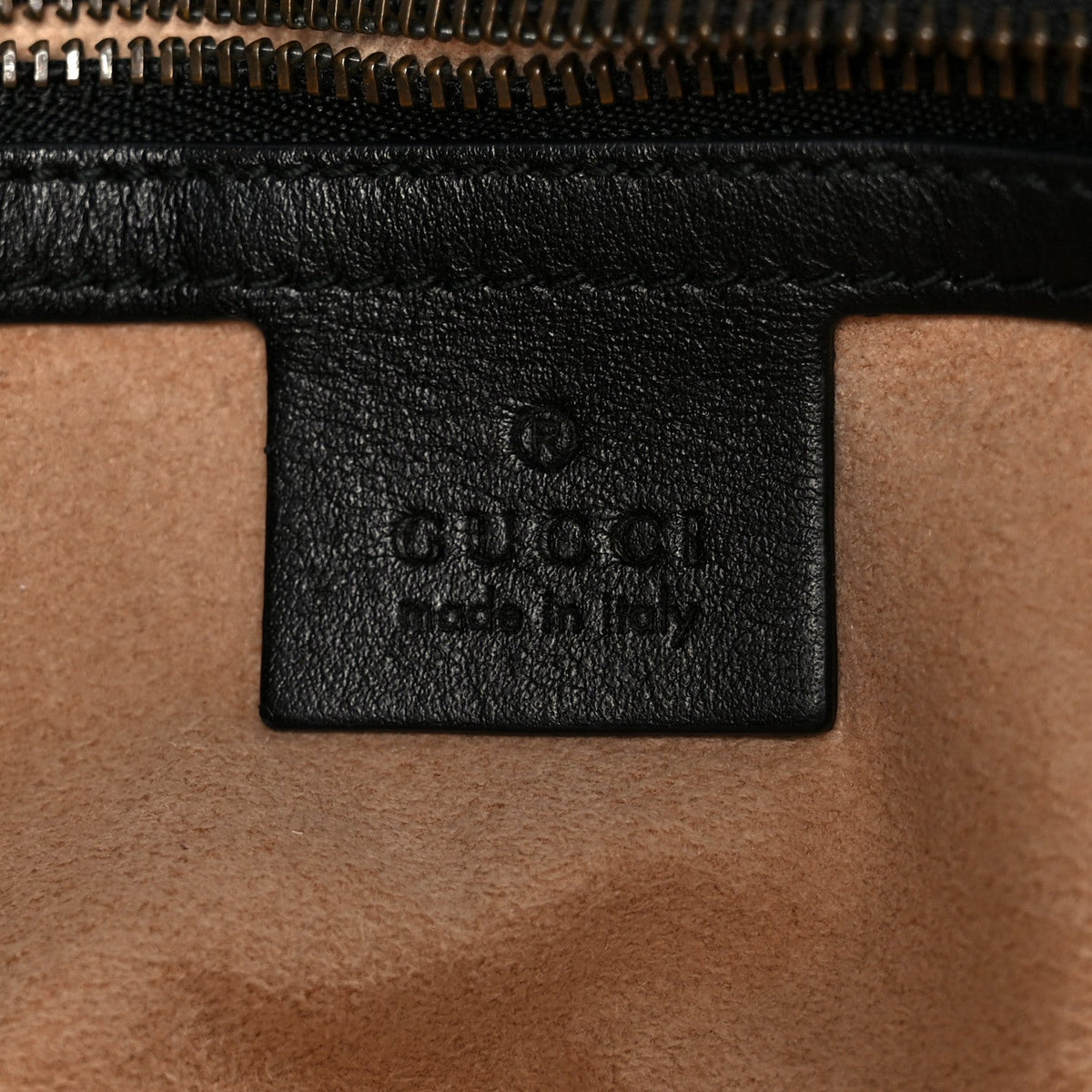 Calfskin Matelasse Small GG Marmont Shoulder Bag Black