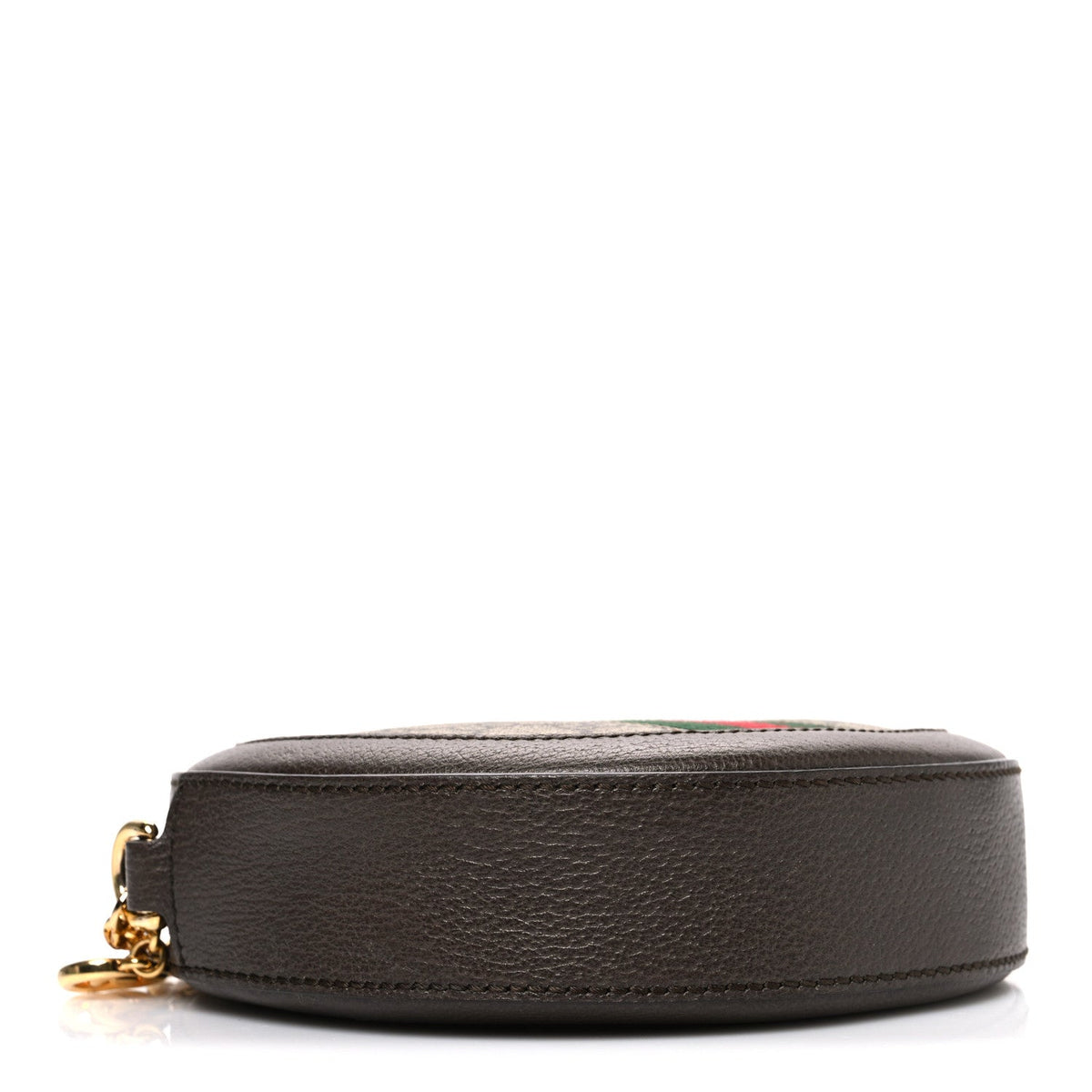 GG Supreme Monogram Web Mini Ophidia Round Shoulder Bag Brown
