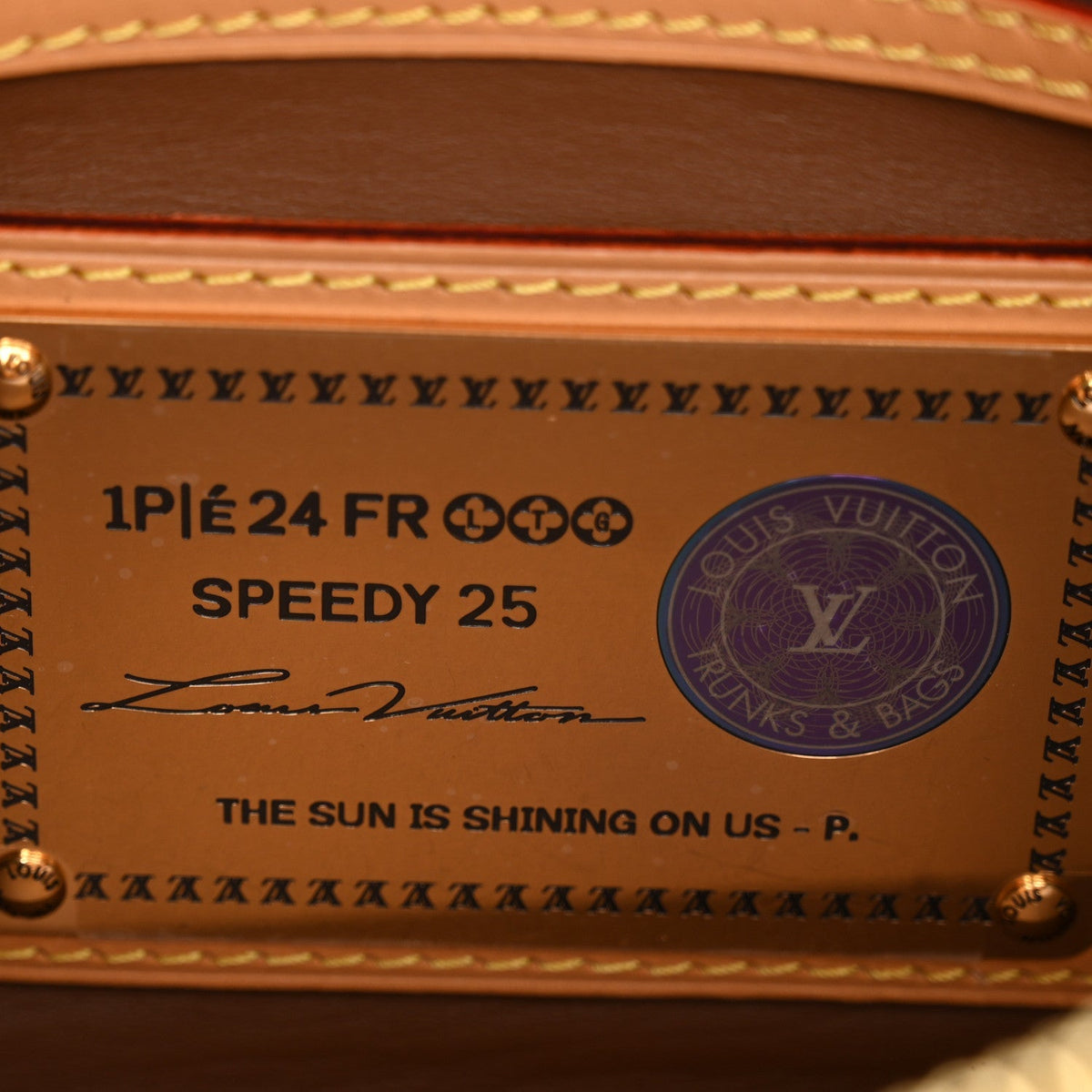 Calfskin Monogram Speedy P9 Bandouliere 25 Jaune Mat