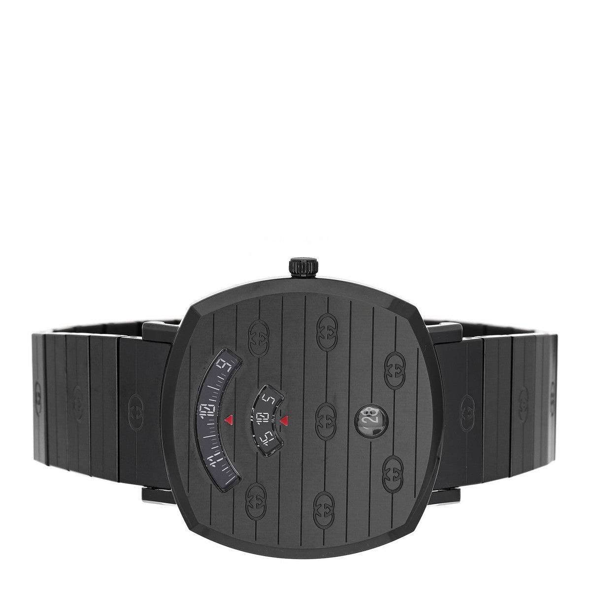 PVD Stainless Steel 38mm Grip Quartz Watch Black