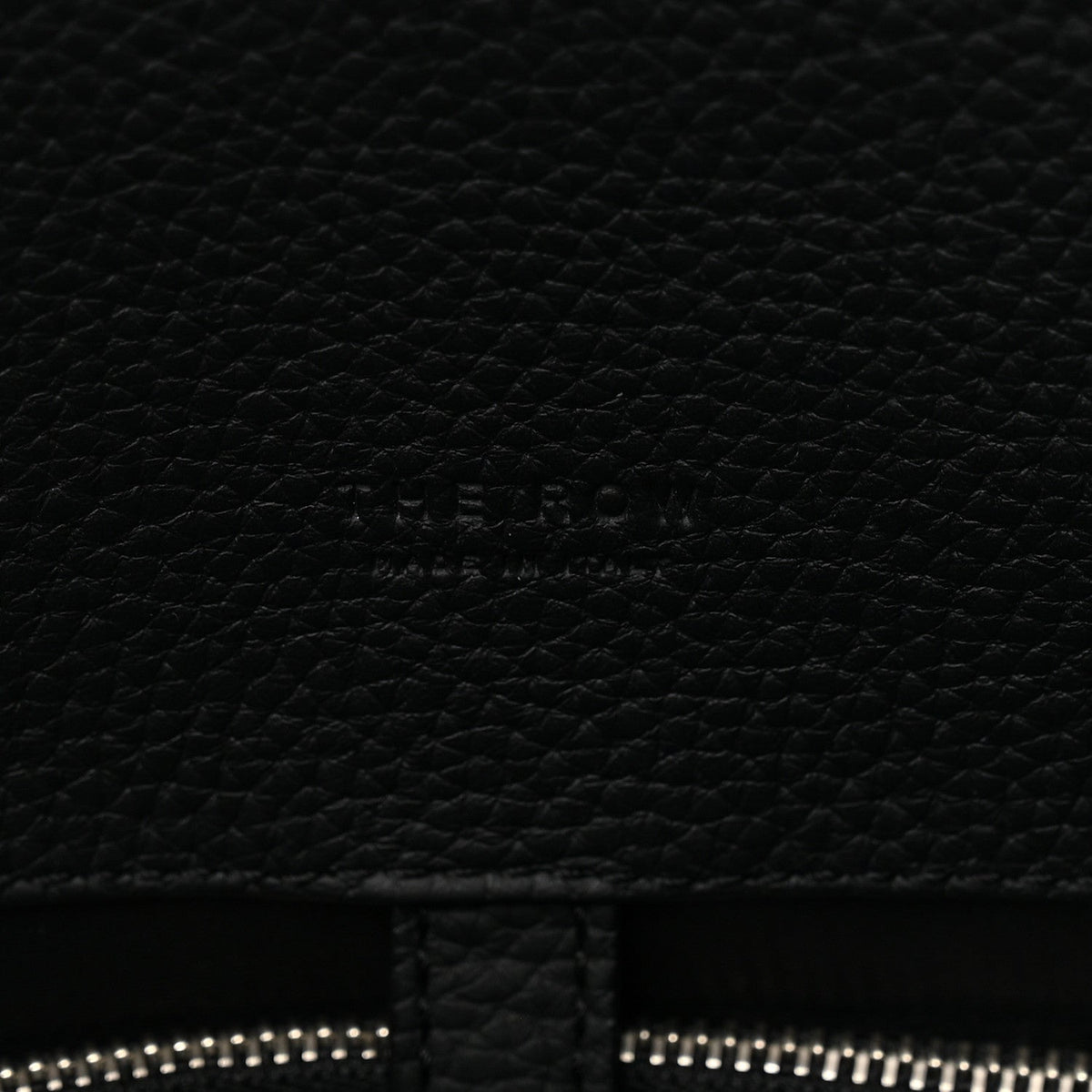 Matte Grained Calfskin EW Margaux Black