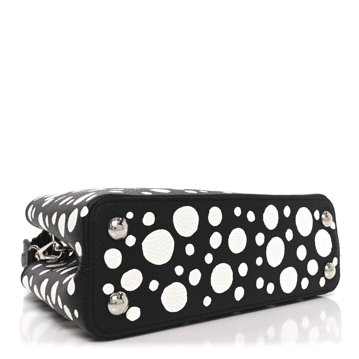 LV X YK Taurillon Capucines BB Black White