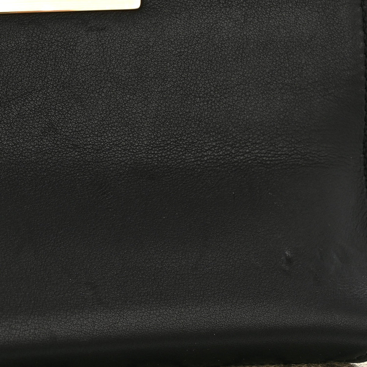 GG Supreme Monogram Calfskin Small Padlock Shoulder Bag Beige Black Cuir
