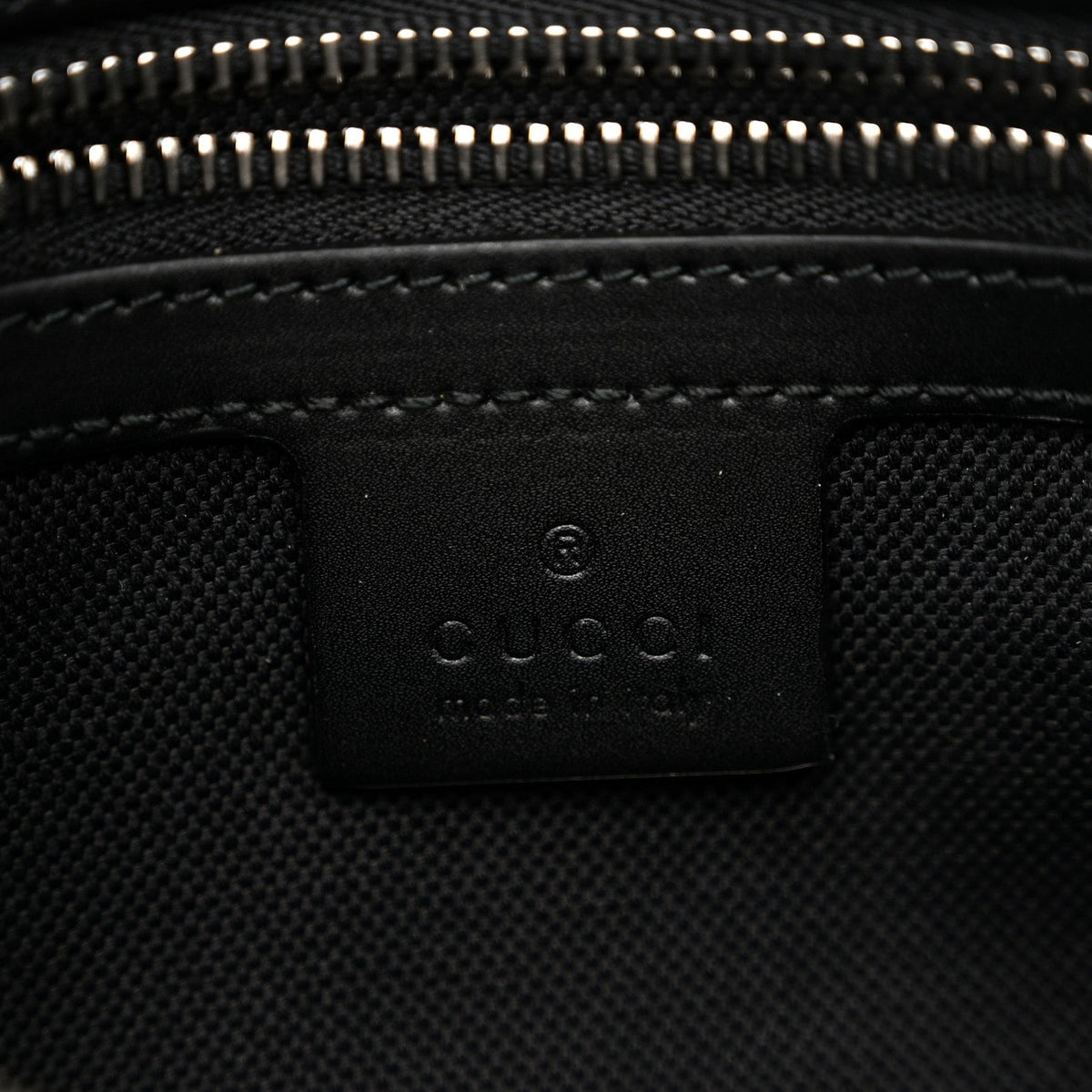 Soft GG Supreme Monogram Web Belt Bag Black Grey