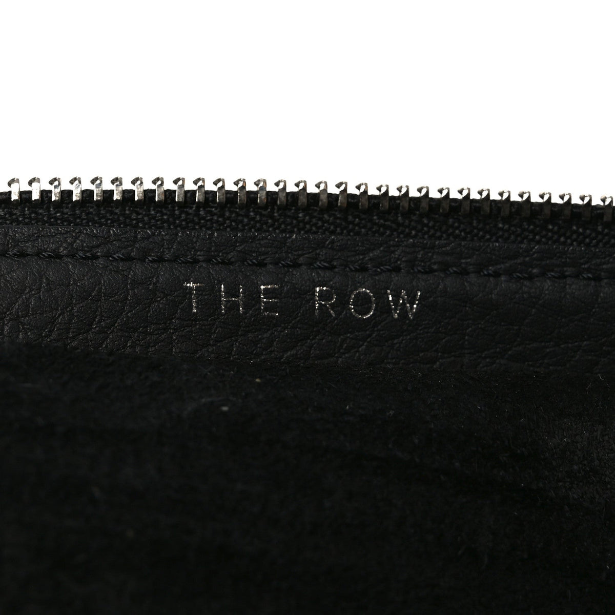 Grained Calfskin Large Slouchy Banana Bag Black