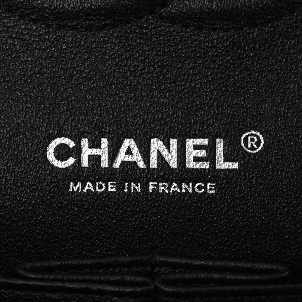 Lambskin Chevron Quilted Medium Double Flap Black