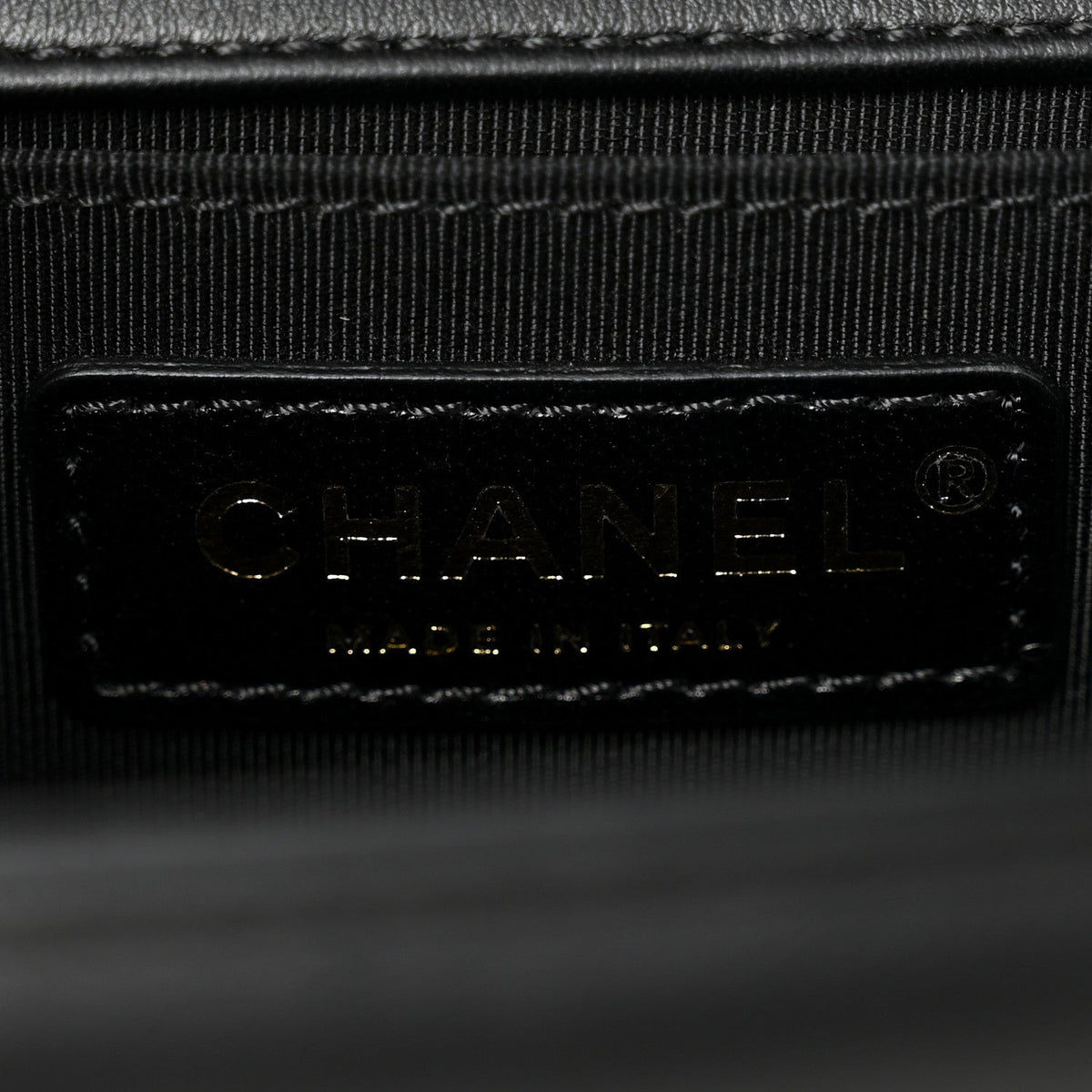 Calfskin Quilted Medium Boy Flap Black
