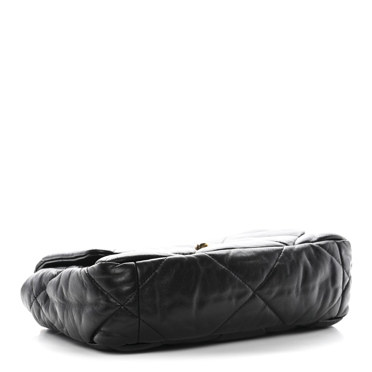 Lambskin Quilted Medium Chanel 19 Flap Black