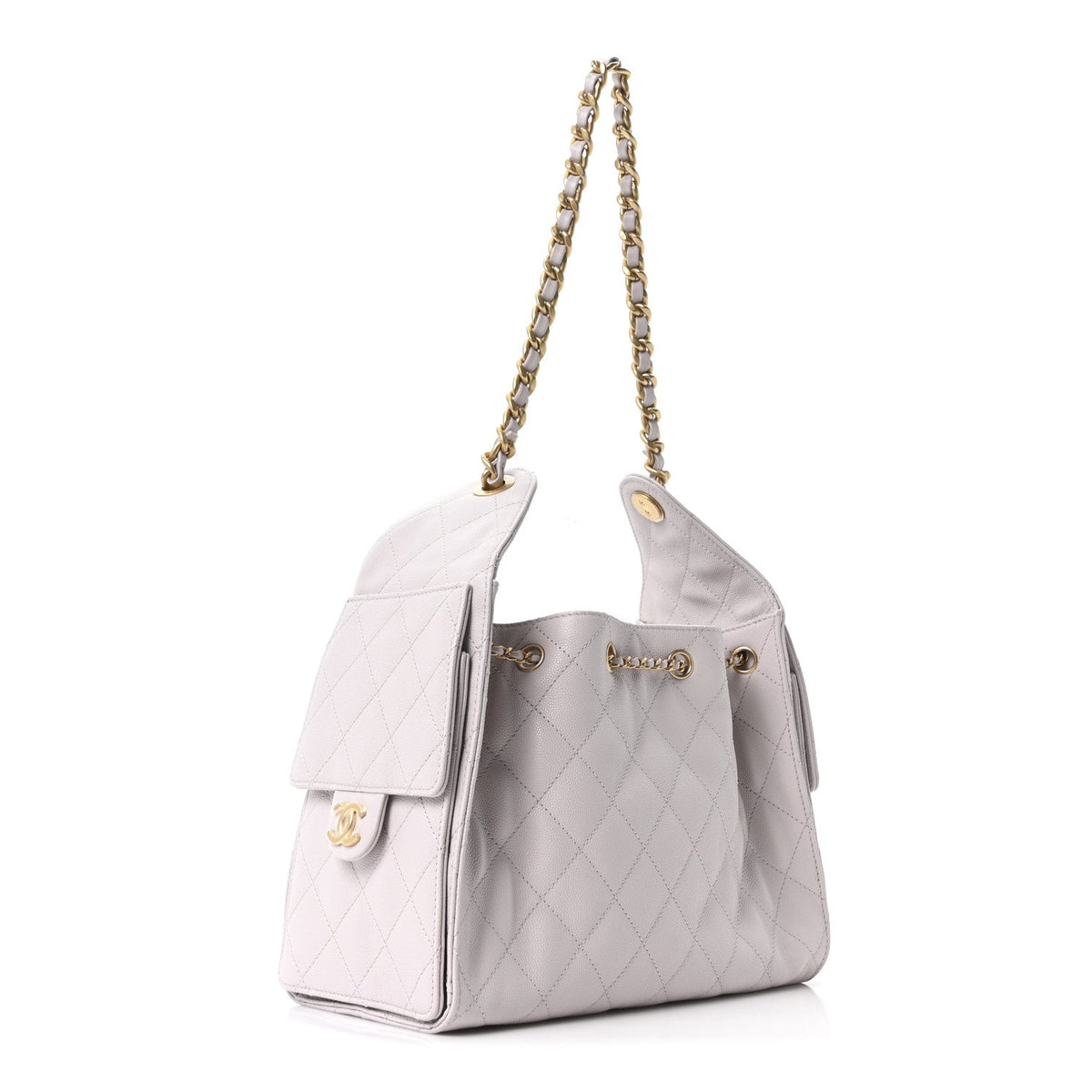Caviar Quilted Small Chanel 25 Handbag Lilas Lilac