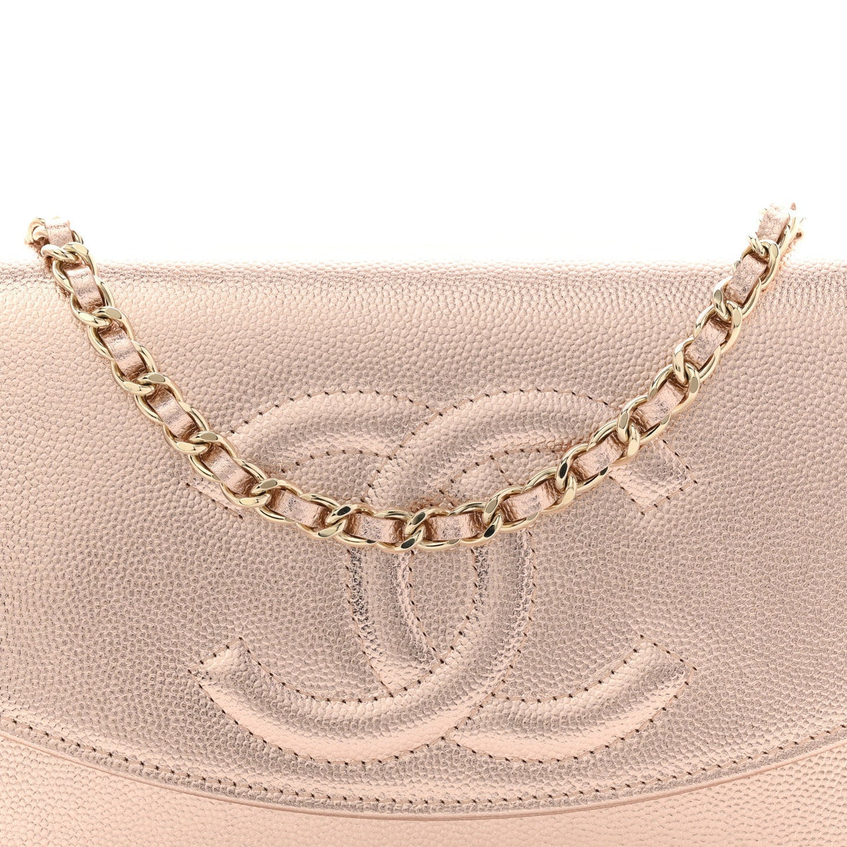 Metallic Caviar Timeless CC Wallet On Chain WOC Copper