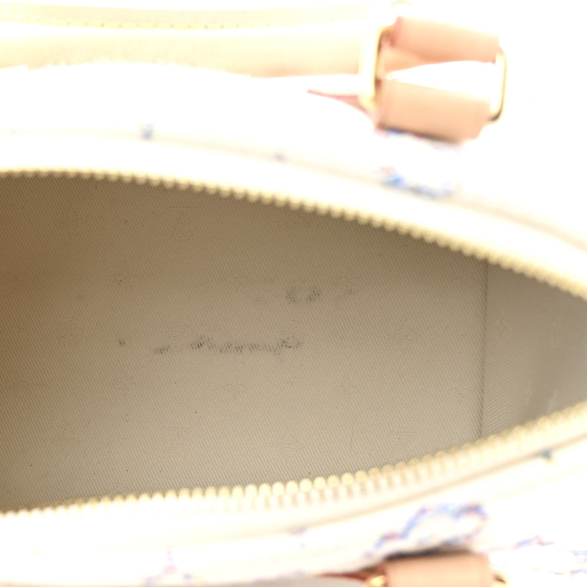 Monogram Jacquard Fabric Speedy Bandouliere 20 Multicolor Beige