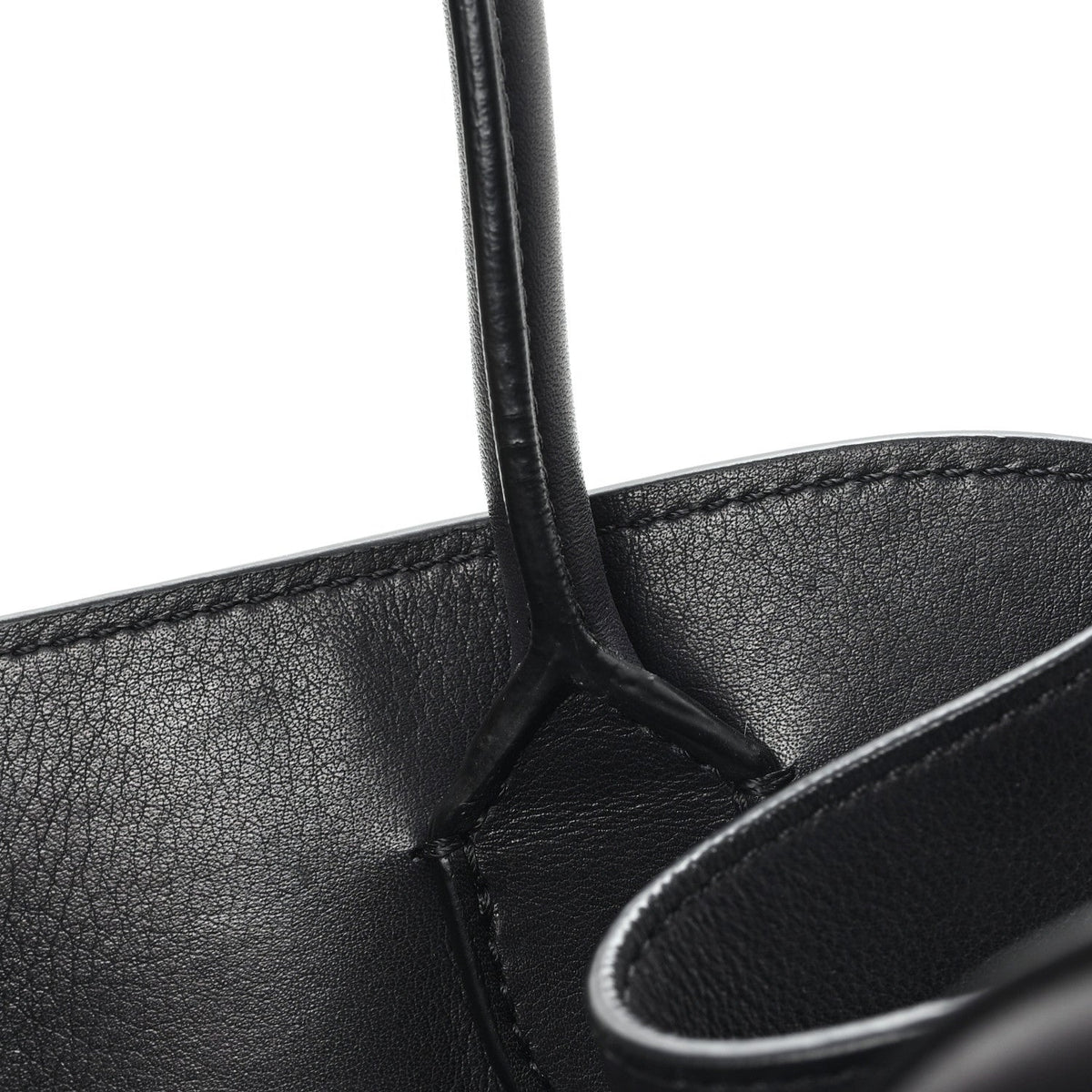 Polished Saddle Calfskin Soft Margaux 12 Black