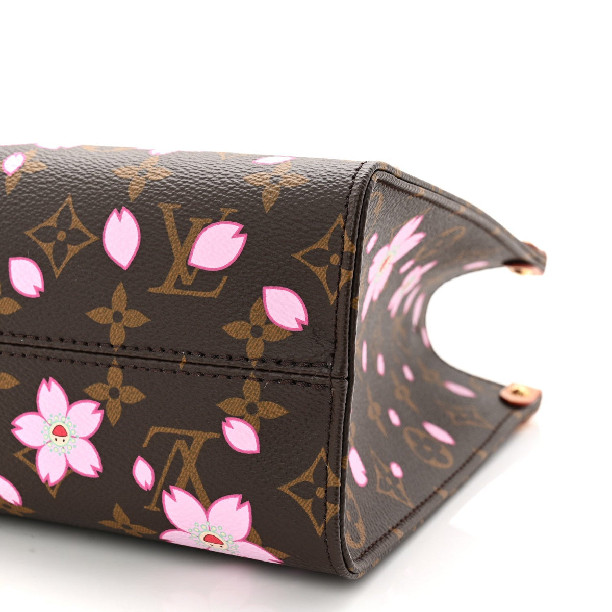 LV X TM Monogram Cherry Blossom Onthego PM Sakura Brown