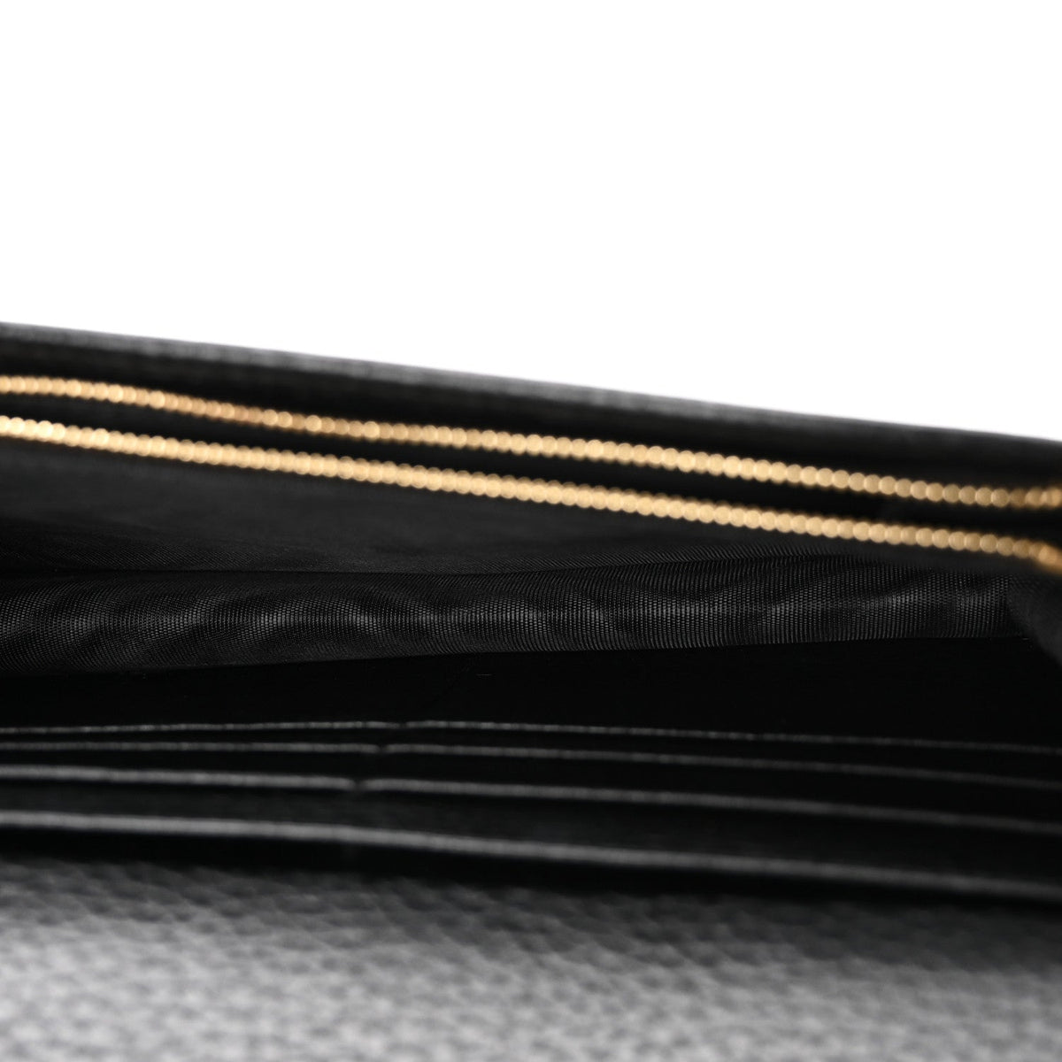 Calfskin Mini GG Marmont Chain Wallet Black