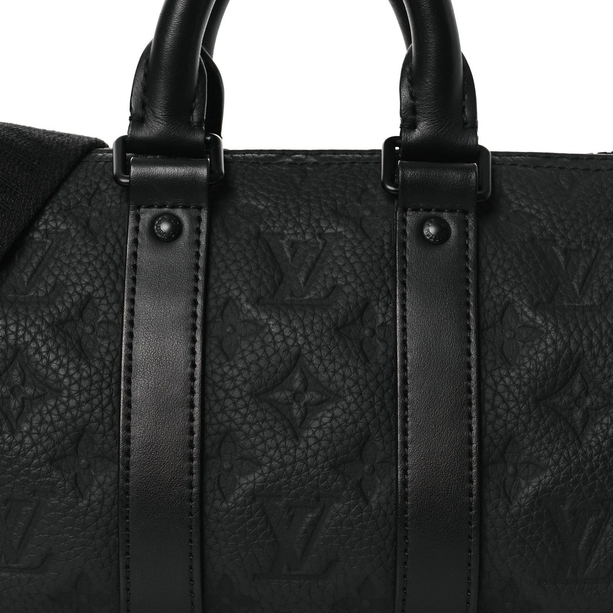 Monogram Taurillon Keepall Bandouliere 25 Black