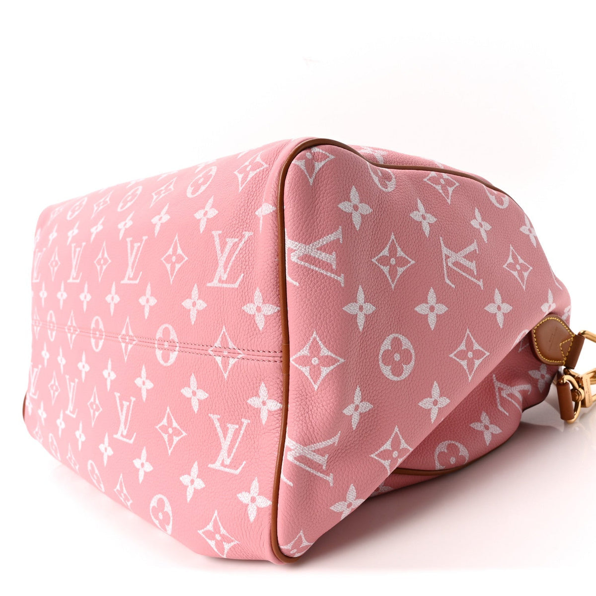 Calfskin Monogram Speedy P9 Bandouliere 40 Pink Sakura