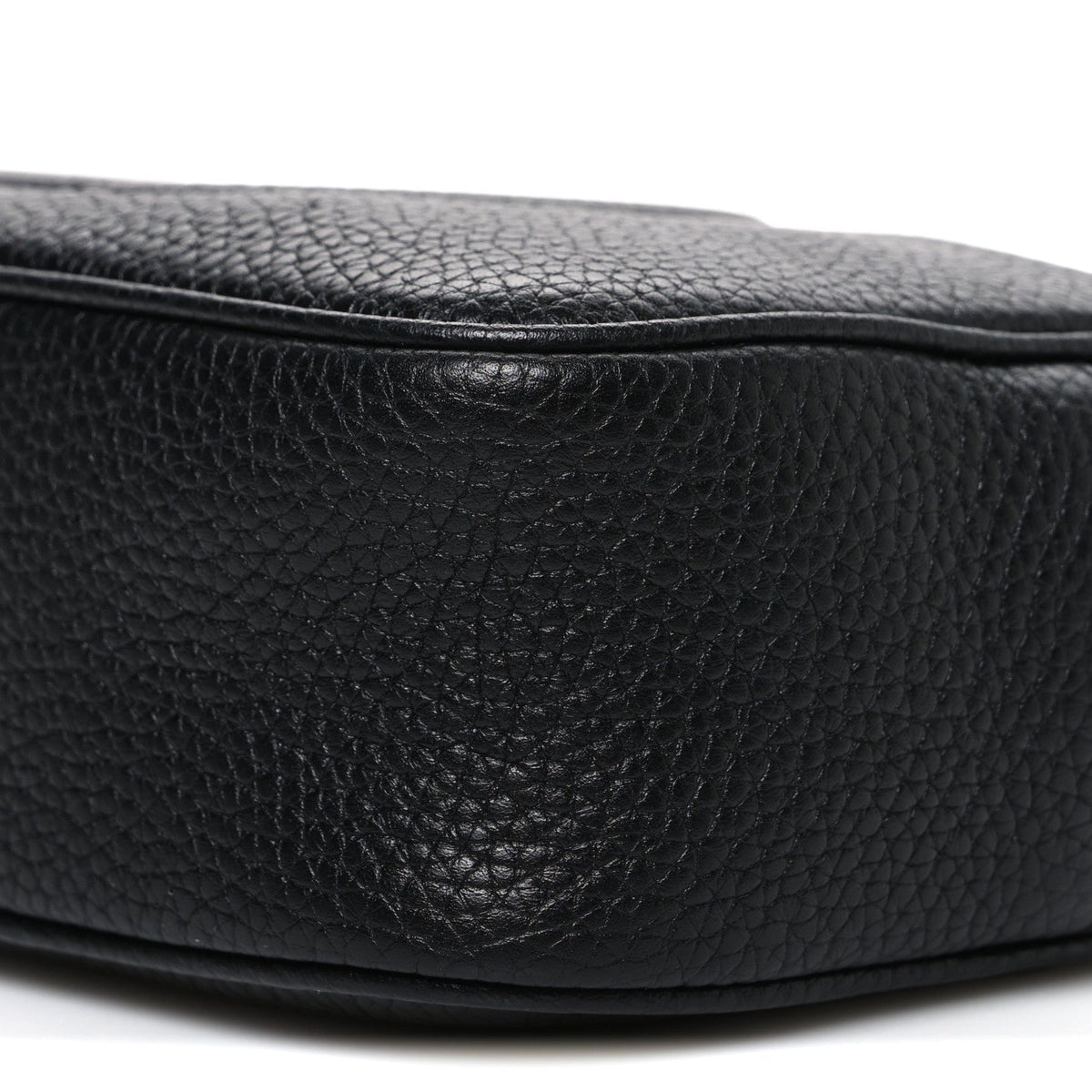 Pebbled Calfskin Mini Soho Disco Bag Black