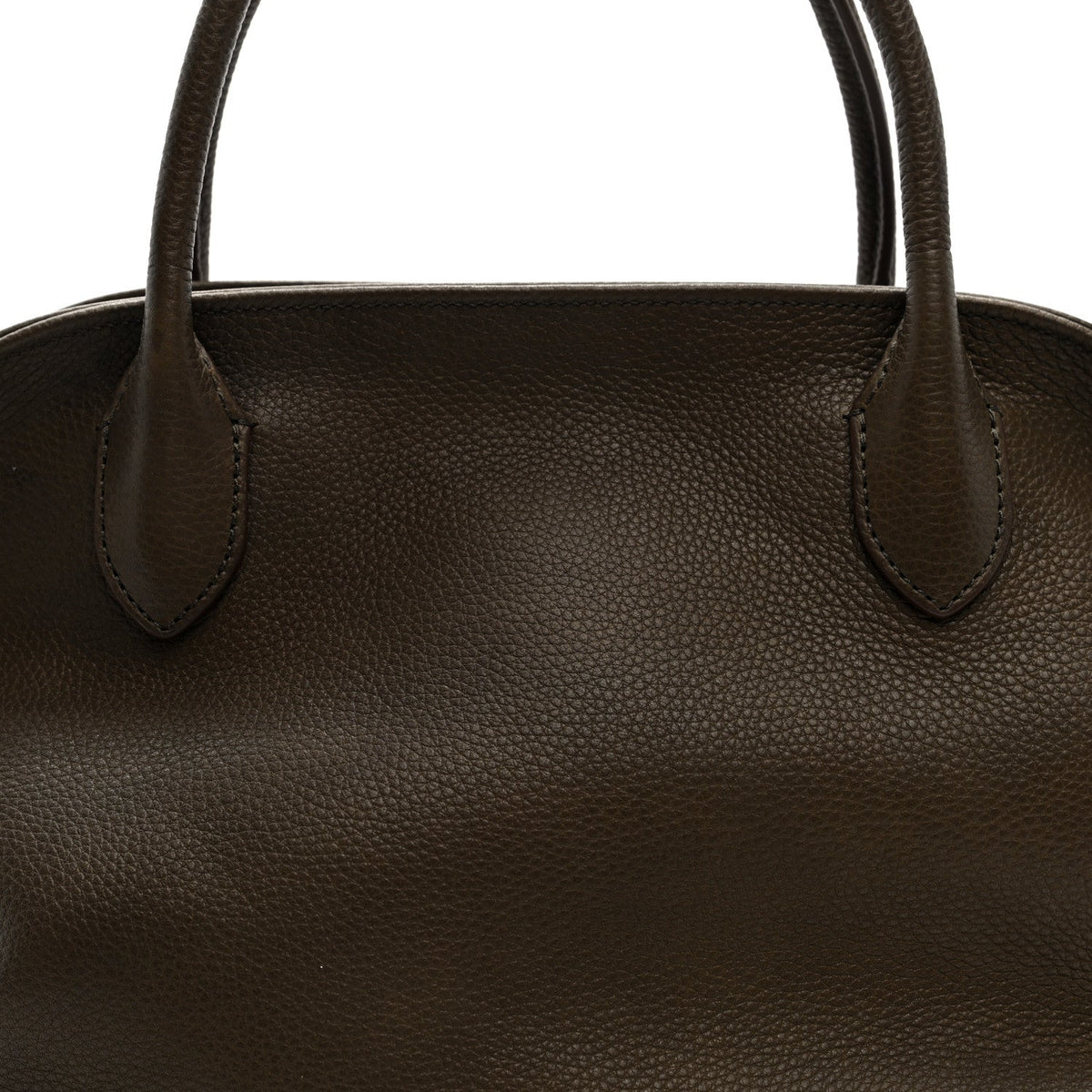 Grained Saddle Calfskin Agnes Bag Truffle