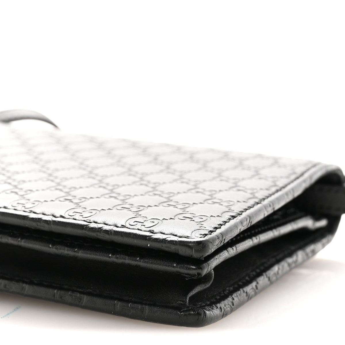 Microguccissima Crossbody Wallet Black