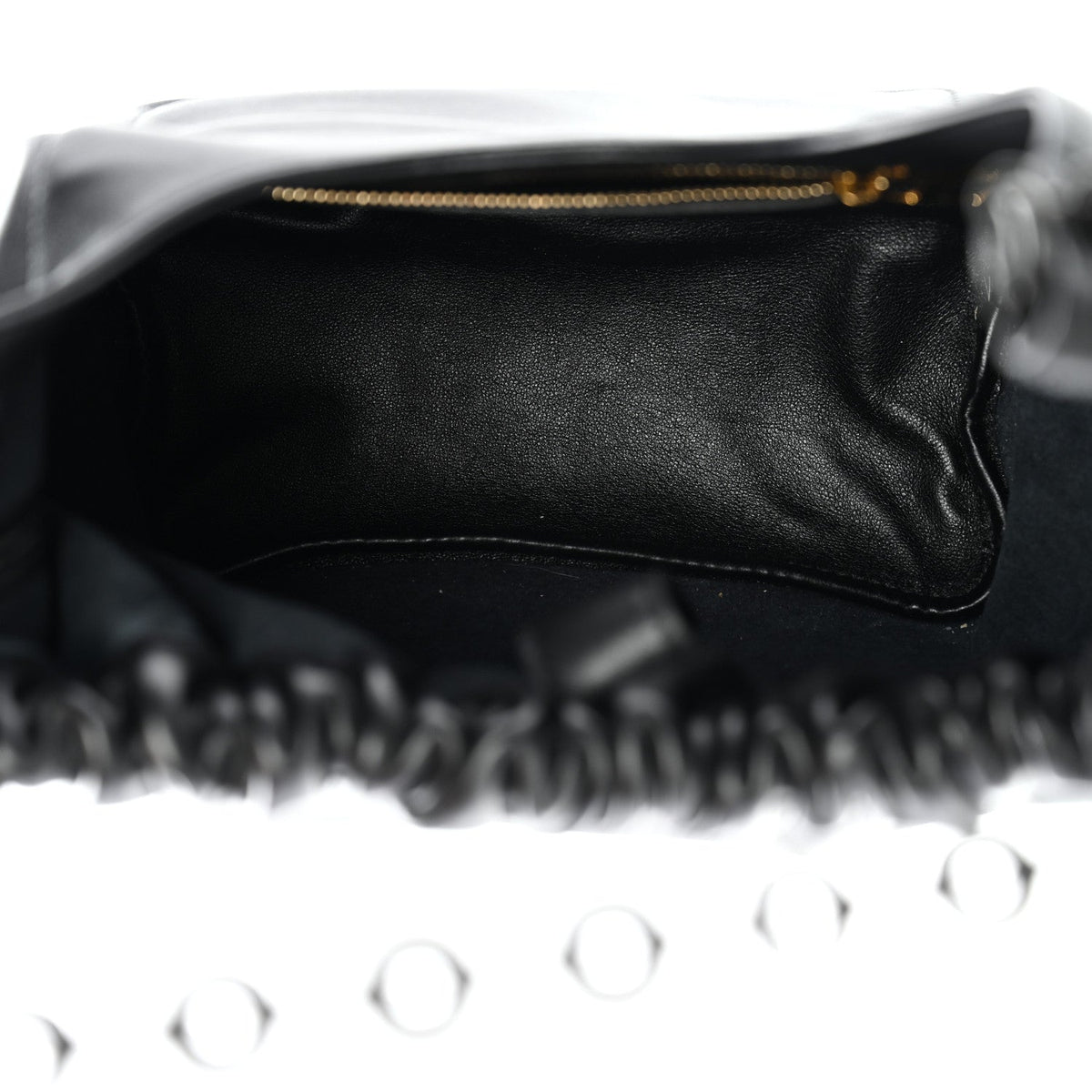 Mellow Nappa Small Monochrome Squeeze Bag Black