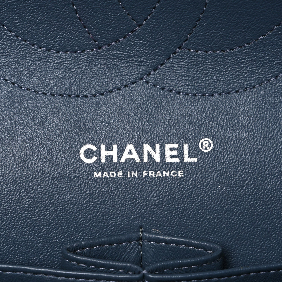 Caviar Quilted Jumbo Double Flap Dark Grey