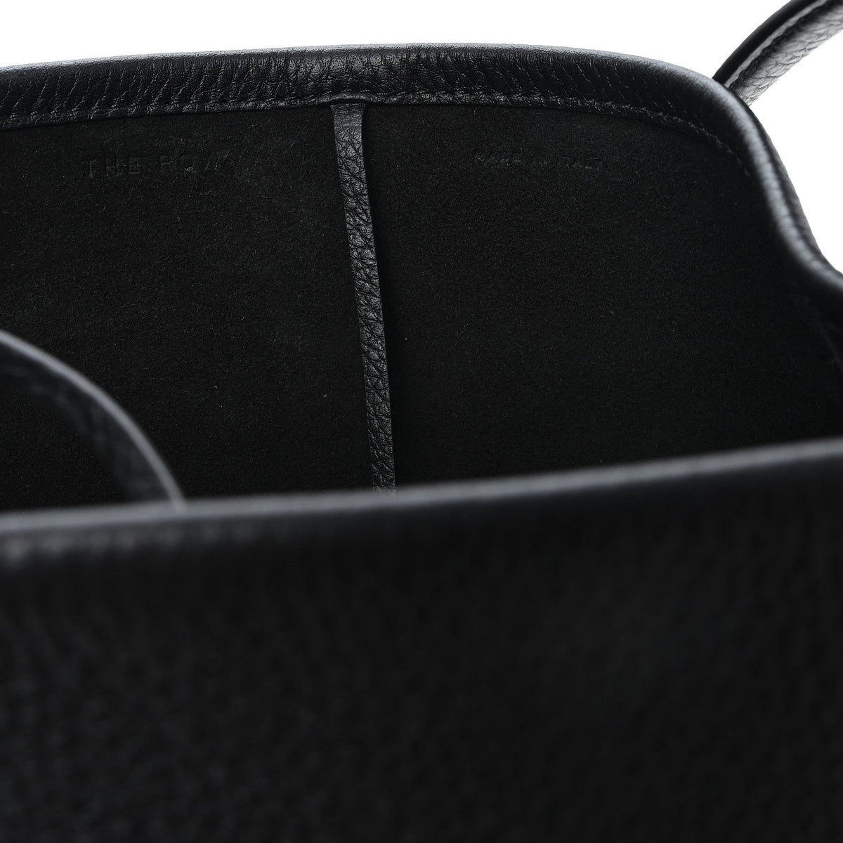 Grained Calfskin Medium N/S Park Tote Black