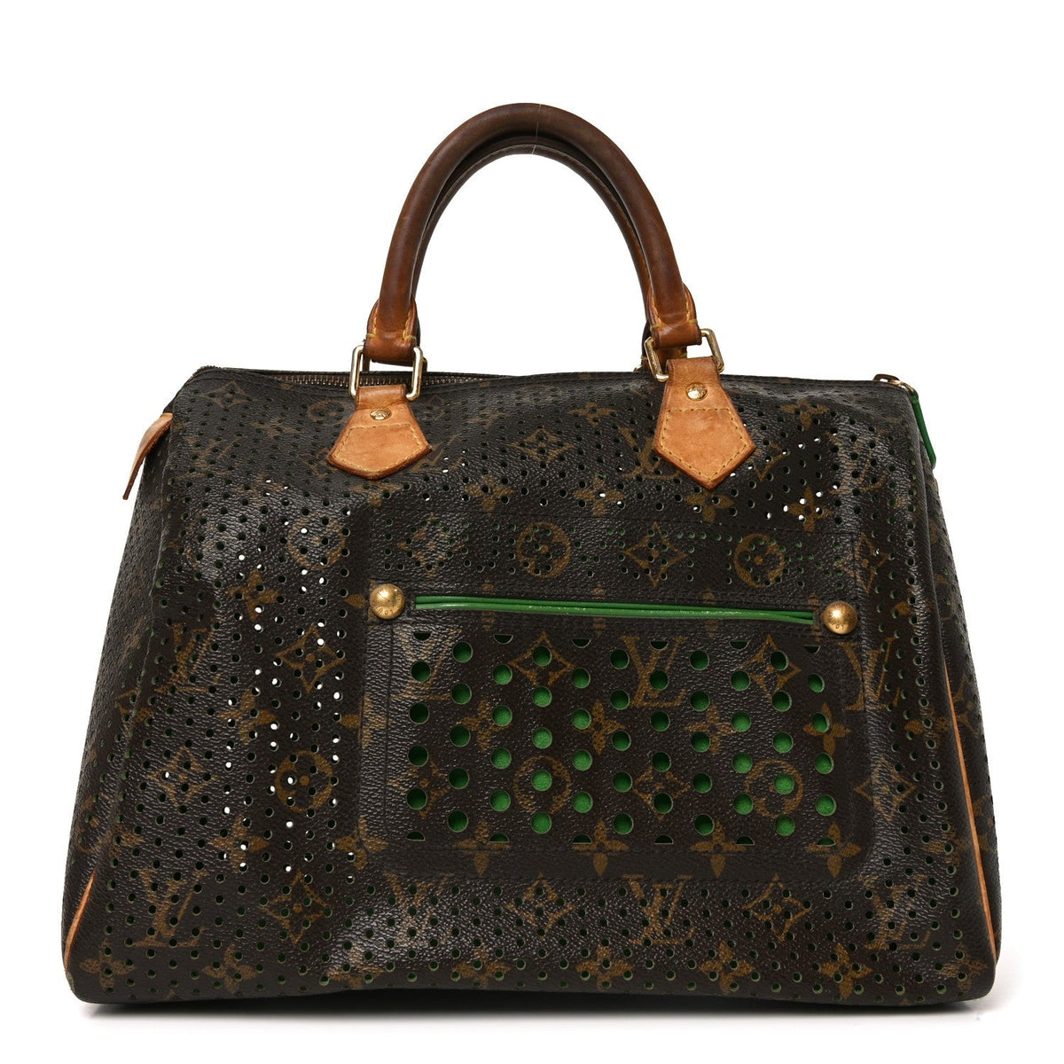 Monogram Perforated Speedy 30 Green