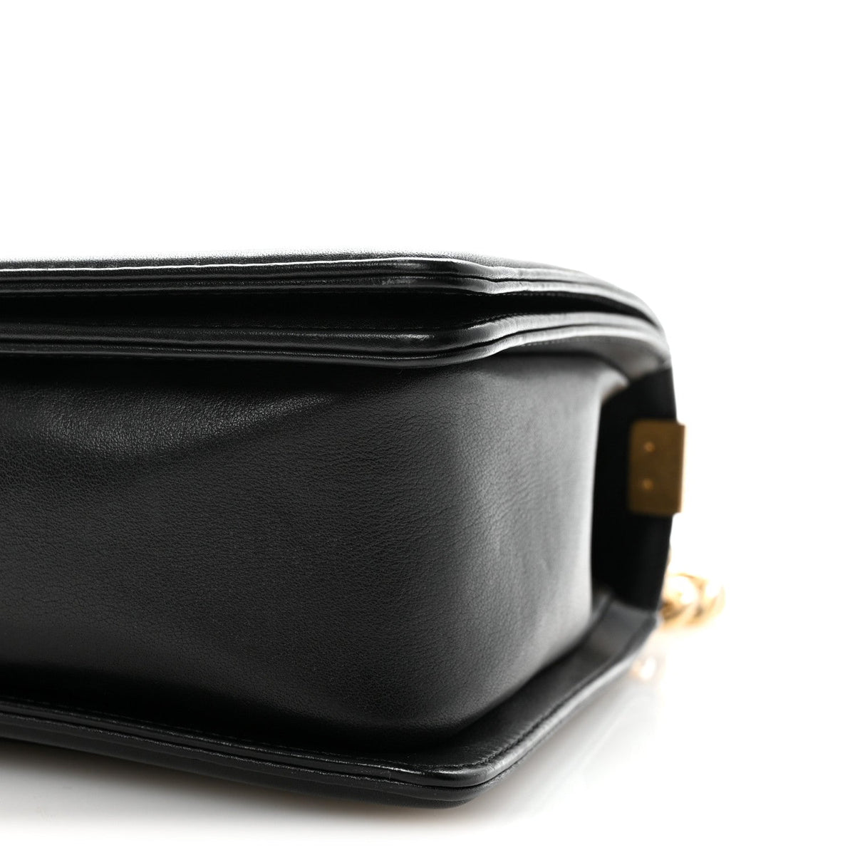 Calfskin Quilted New Medium Boy Flap Black