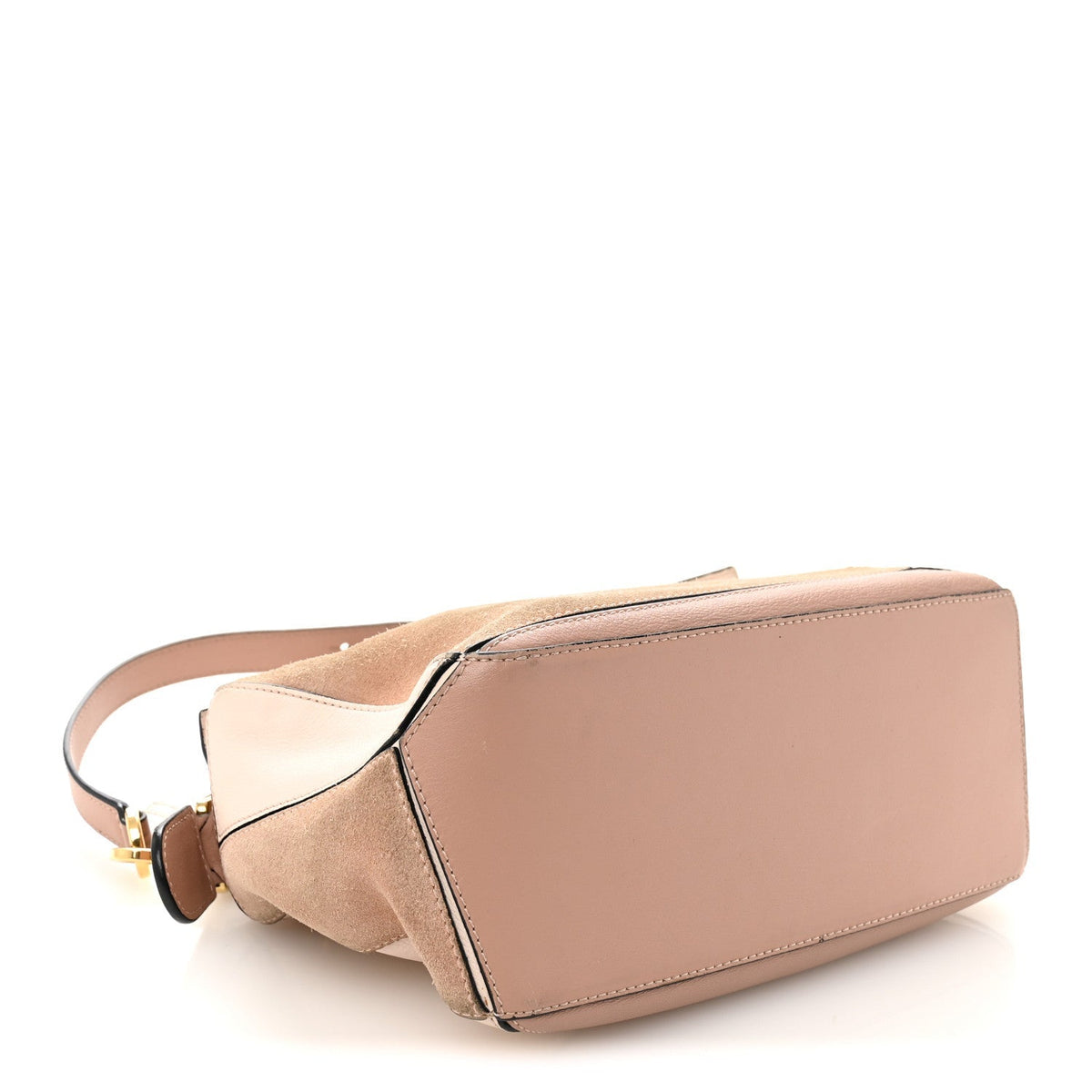 Calfskin Suede Small Puzzle Bag Blush