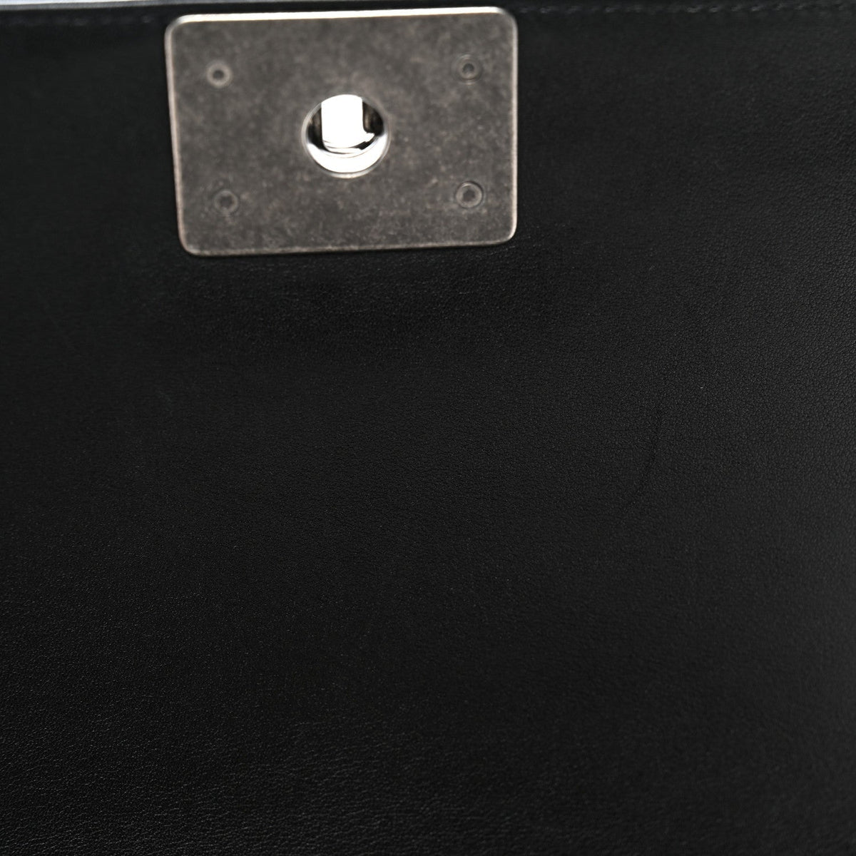 Lambskin Quilted Medium Boy Flap Black