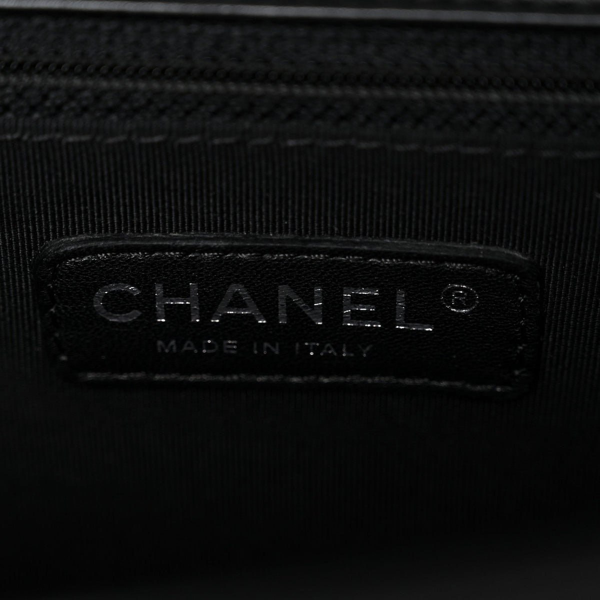 Calfskin Quilted Medium Boy Flap Black