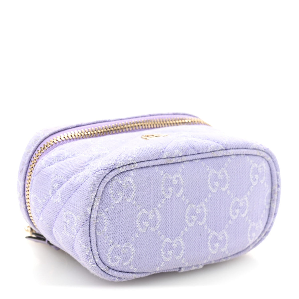 Denim GG Monogram Nano GG Marmont Vanity Bag Light Purple